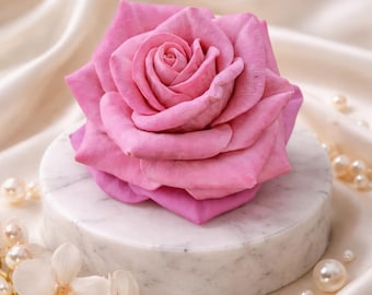 3D Large Rose Silicone Mold: Handmade Soap & Resin Crafting
