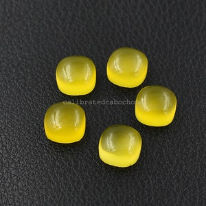Mango Chalcedon Cabochon: Kissenform, flache Rückseite, handpoliert (8-20 mm)