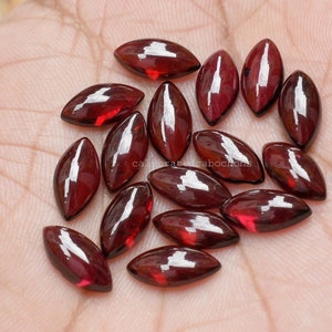 Marquise Garnet, Wholesale Gemstone, Loose Cabochon, Garnet Gemstone, Available Size  4x8mm, 5x10mm, 6x12mm, 7x14mm, Bezel Setting, Garnet