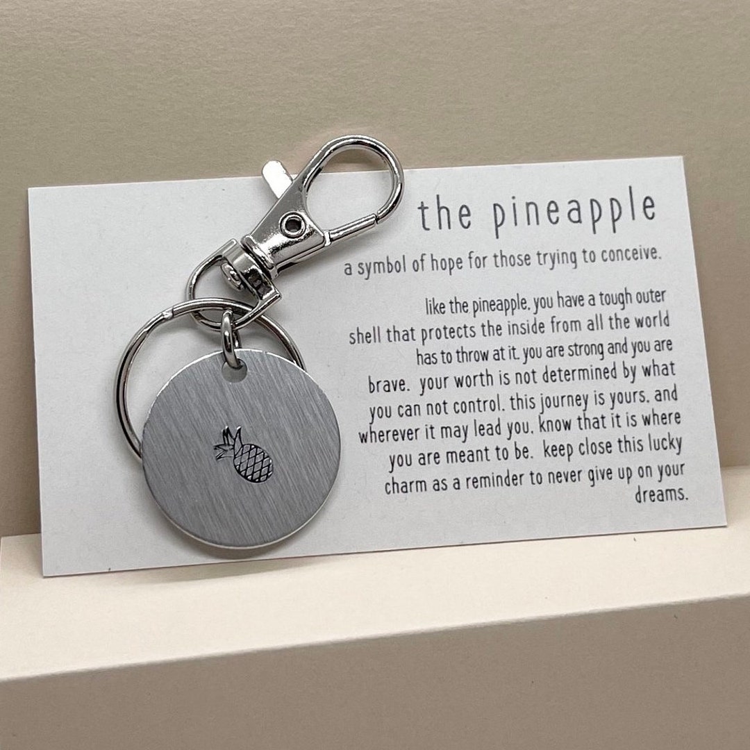 Fertility Pineapple Keychain, Journey to Conceiving Gift, IVF Pineapple