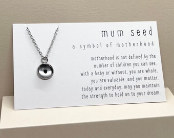 Unfruchtbarkeit Reise Geschenk, Fruchtbarkeit Reise Halskette, MUM Samen Halskette, Unfruchtbarkeit Halskette, Fruchtbarkeit Halskette, IVF, IUI, Misscarge