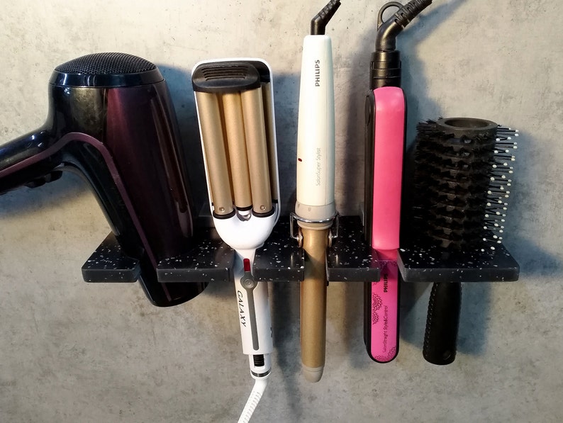Hair tool organize wall mount /Hair tool organizer / Bathroom Etsy