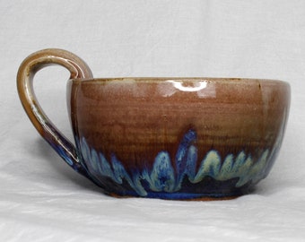 Glazed Ceramic Soup Bowl