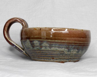 Glazed Ceramic Soup Bowl