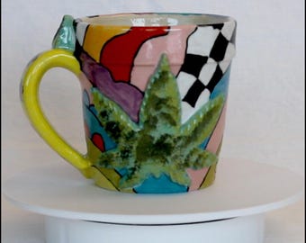 Taza de cerámica esmaltada