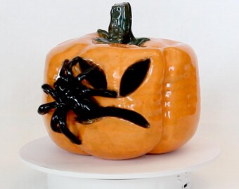 Glazed Ceramic Pumpkin