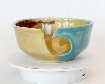Glazed Ceramic Yarn Bowl