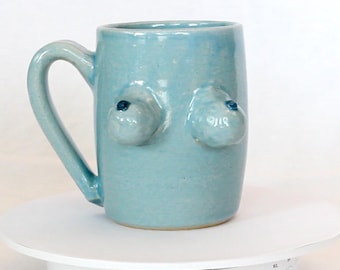 Glazed Ceramic Boob Cup