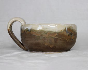 Glazed Ceramic Soup Bowl