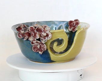 Glazed Ceramic Yarn Bowl