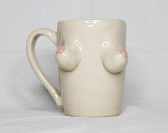 Glazed Ceramic Boob Cup