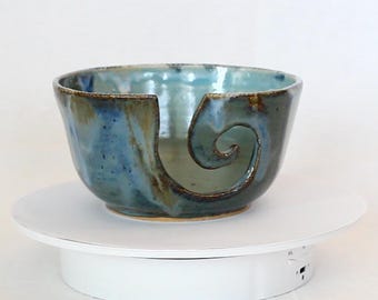 Glazed Ceramic Yarn Bowl