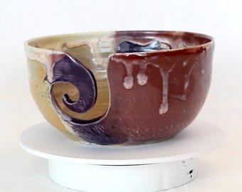 Glazed Ceramic Yarn Bowl
