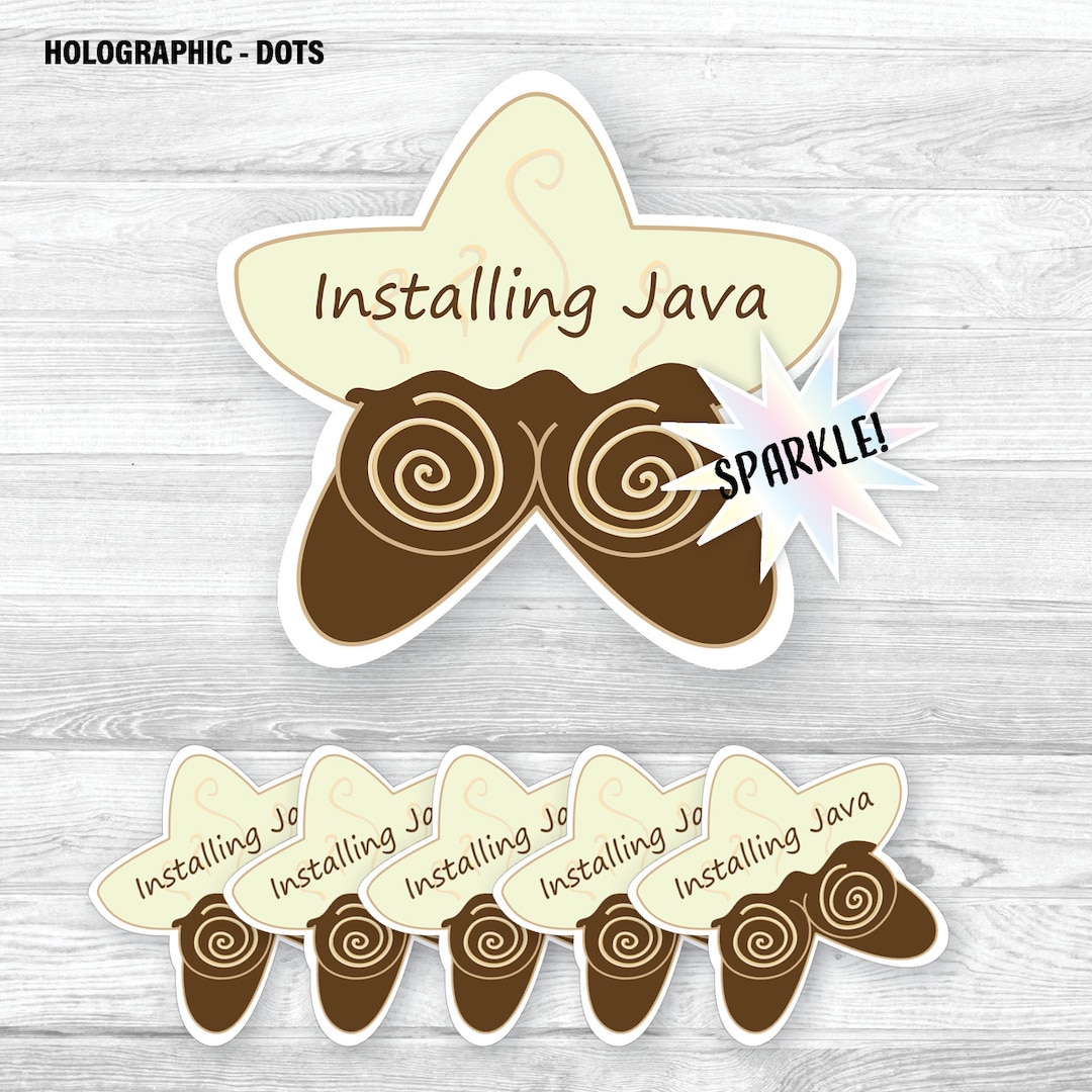 Installing Java Sticker - Etsy