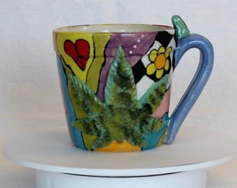 Taza de cerámica esmaltada