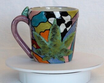 Taza de cerámica esmaltada