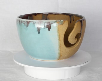 Glazed Ceramic Yarn Bowl