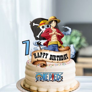 Cake Topper Impression Azyme Gâteau Figurine et Logo One Piece - KIDESTOK