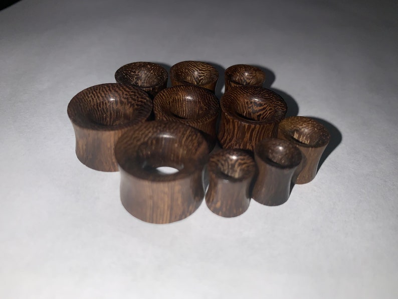 Organic Hollow Concave Snake Wood Tunnels Plugs Sold in Pairs Etsy