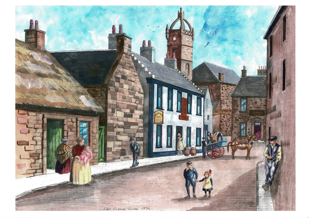 EAST KILBRIDE VILLAGE Circa 1870 Etsy