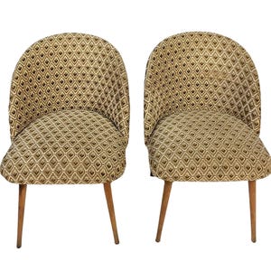 Pair of Retro Armchairs in the Style of Antonín Šuman, Czechoslovakia 1960s