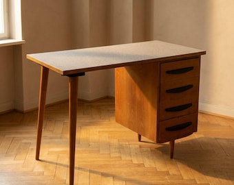 Writing Desk Mid-20th Century Wooden Four-Drawer Desk, 109 × 56 × 79 cm