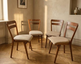 Dining Chairs Set, Mid-Century, 1960s, Czechoslovakia