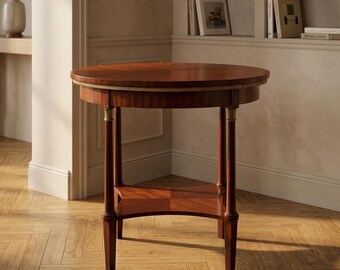 Vienna Secession Side Table, Mahogany Accent Table 1915