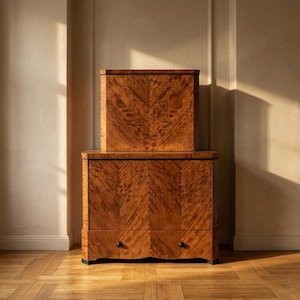 Sideboard Art Deco Barschrank Holz 1930er Jahre Tschechoslowakei Vintage Aufbewahrung
