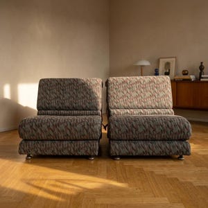 Pair of Lounge Armchairs by Jitona, Mid-Century, 1970s, Czechoslovakia