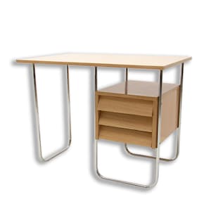 Tsjechoslowaaks Mid-century chromen en formica bureau, 1950, Tsjechoslowakije
