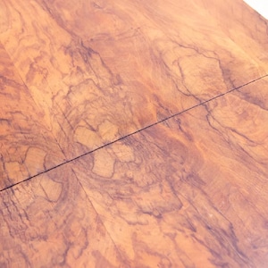 Dining Table, Art Deco Style, 1930s, Czechoslovakia, Walnut Wood, Extendable Table image 10