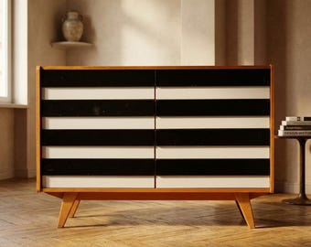 Mid-Century Model U453 Sideboard by Jiří Jiroutek for Interier Praha, 1960s, Czechoslovakia, 110 × 45 × 75 cm