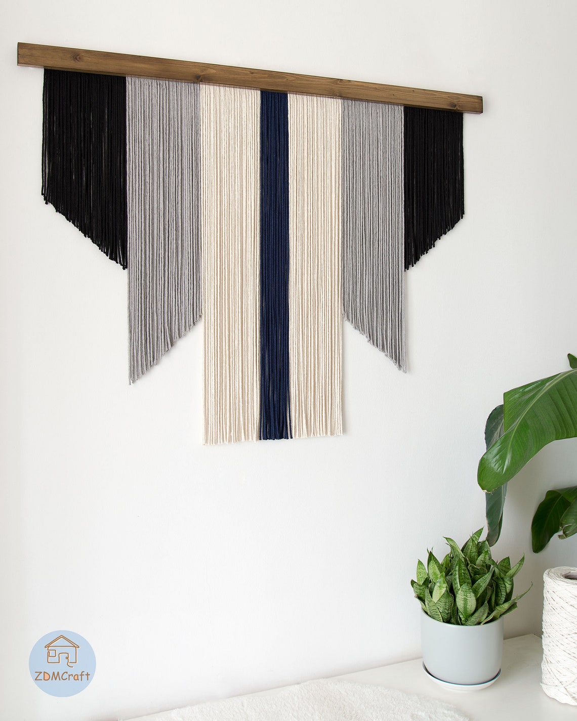 Customizable Large Macrame Wall Hanging Headboard Decor Wall Etsy