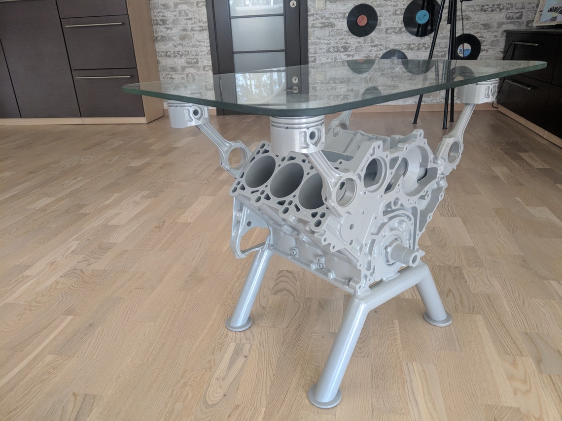 Engine Block Coffee Table Top Gear Style 6 Cylinder Loft Etsy Canada