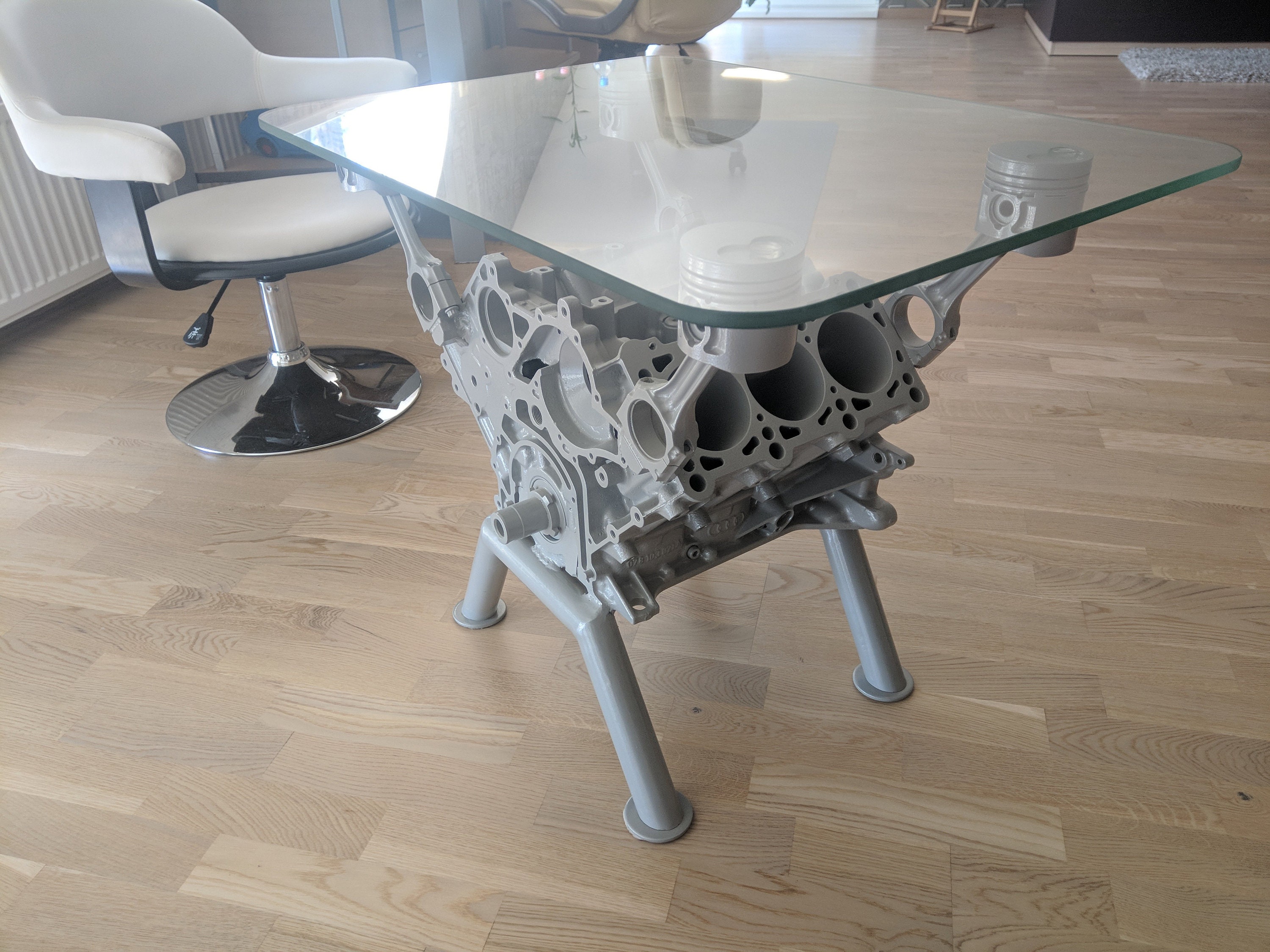Engine Block Coffee Table Top Gear Style 6 Cylinder Loft Etsy UK