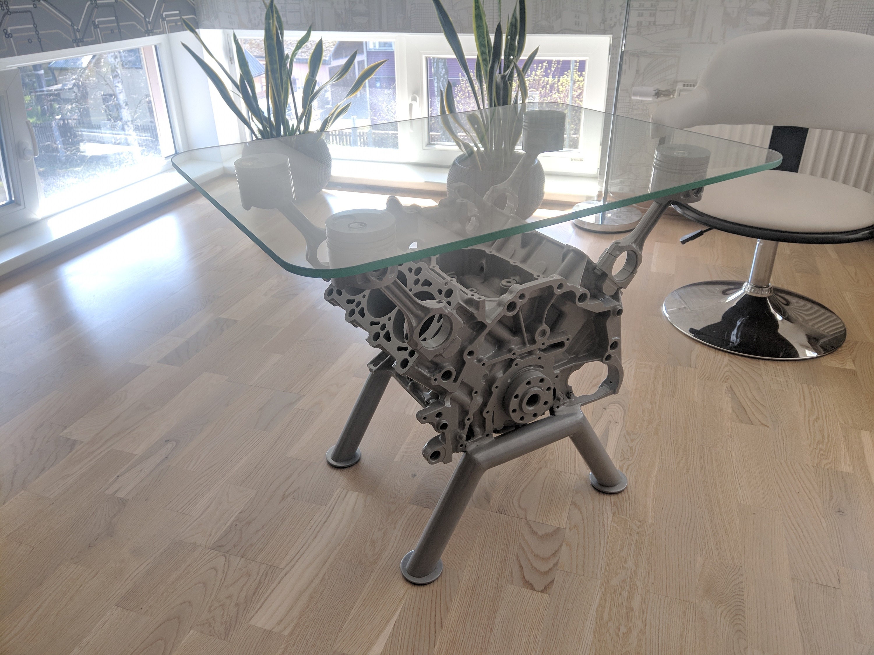 Engine Block Coffee Table Top Gear Style 6 Cylinder Loft Etsy UK