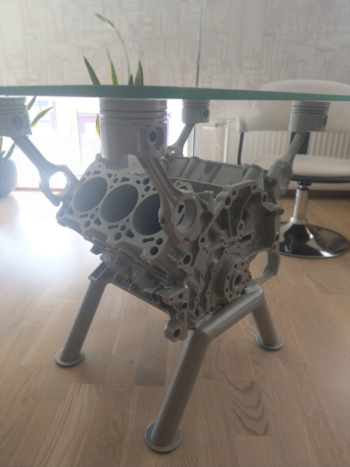 Engine Block Coffee Table Top Gear Style 6 Cylinder Loft Etsy Canada
