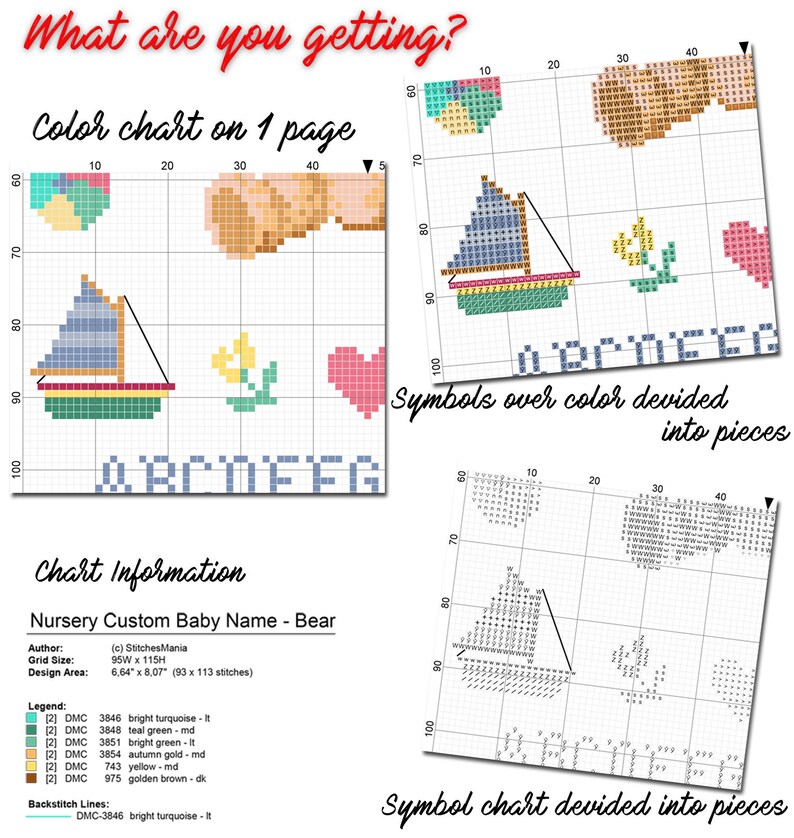 Digital Format - PDF Butterflies Modern Cross Stitch Pattern counted xstitch chart boho wall decor home art diy instant download