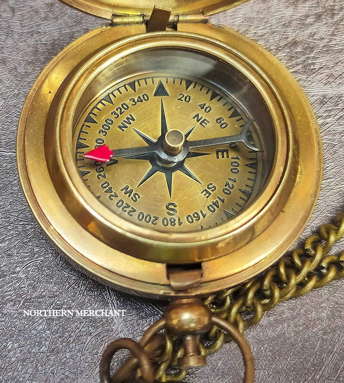 Personalised Engraved Brass Compass Gift for Grooms Etsy