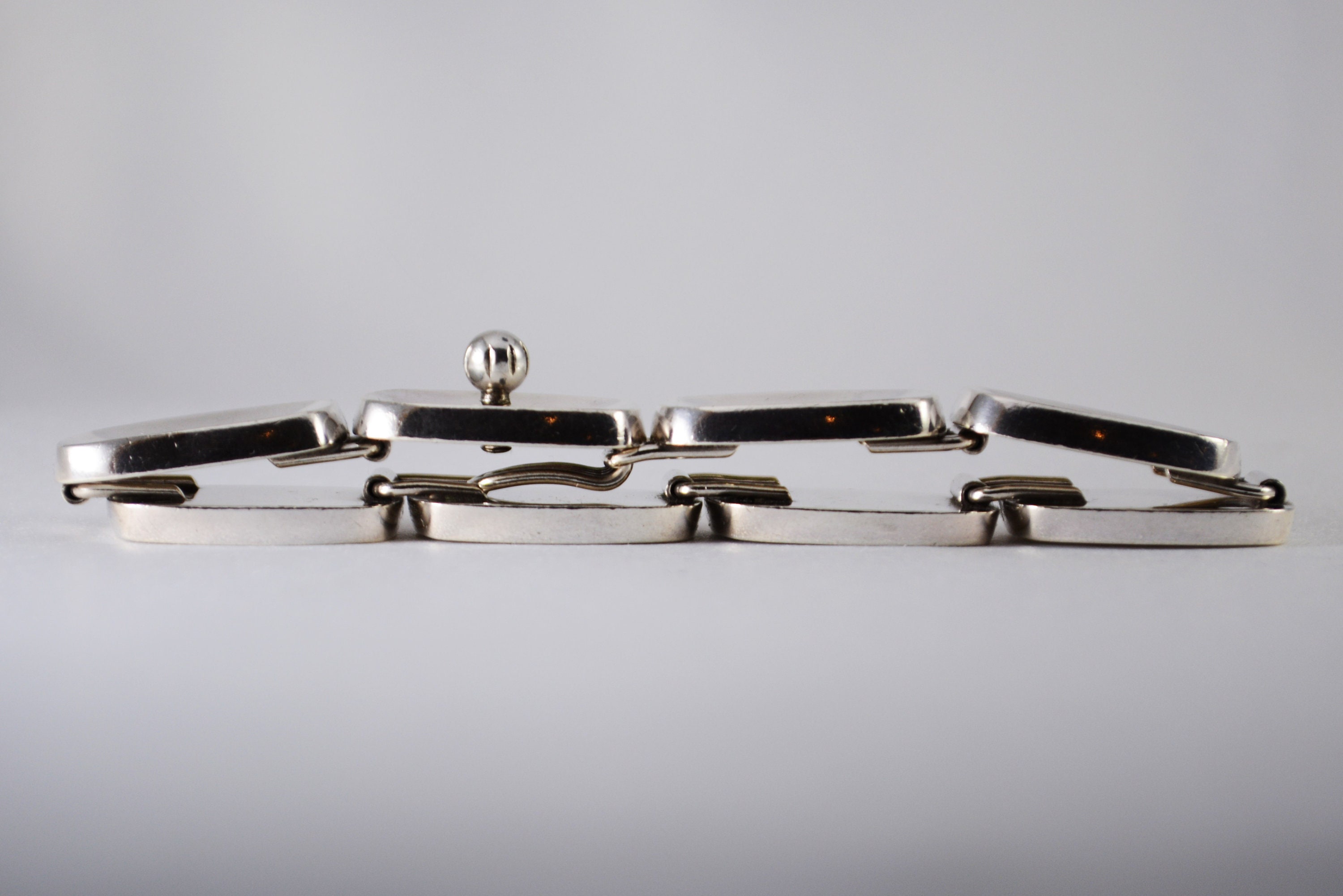 Bent Knudsen, Modernist Solid Sterling Silver Bracelet, No