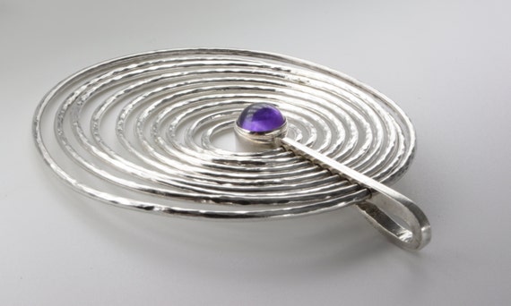 Bent Gabrielsen For Georg Jensen, Amethyst Sterli… - image 6