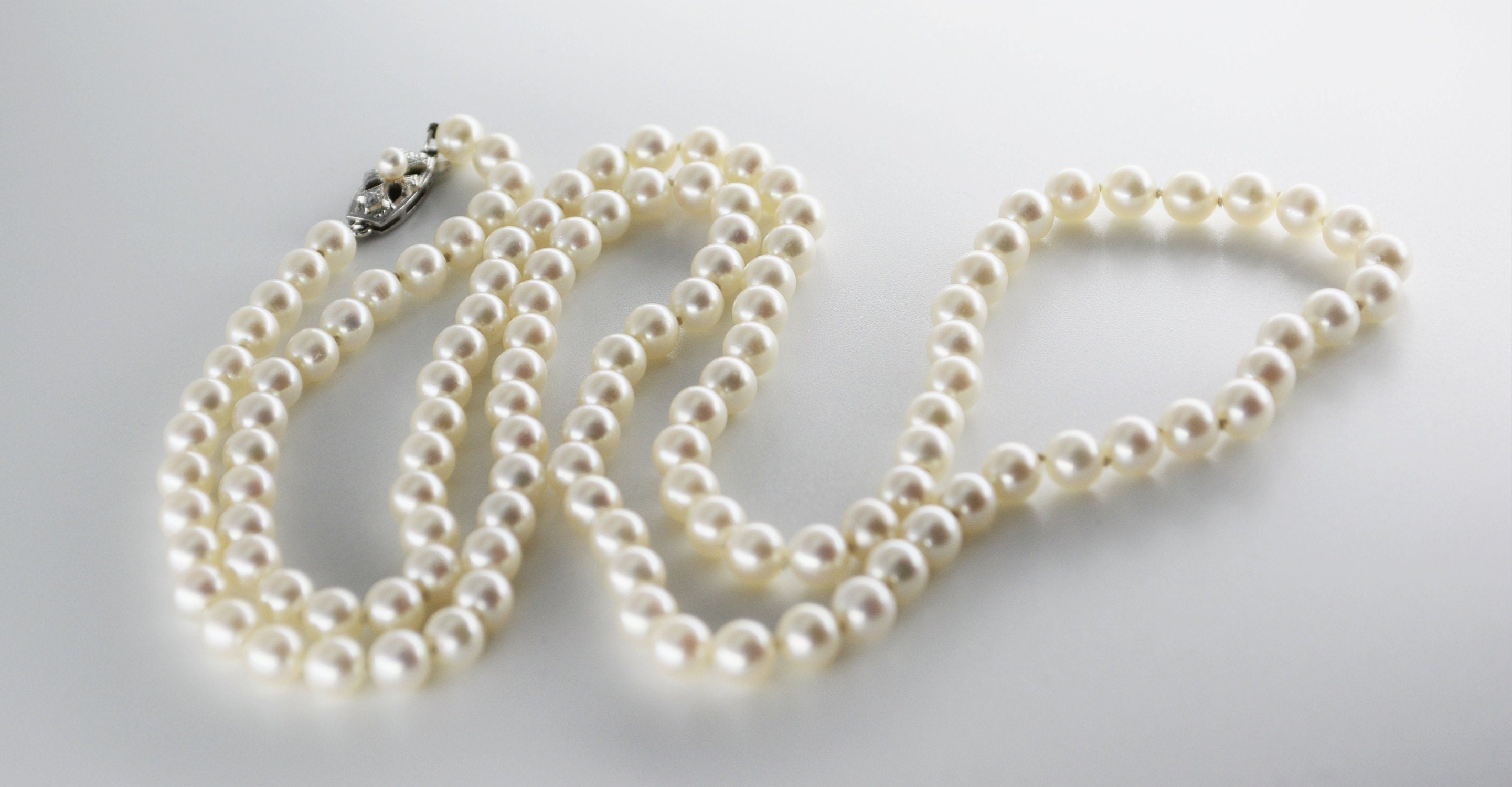 廃盤【MIKIMOTO】THE PEARL NECKLACE Vintage Mikimoto Pearl Necklace