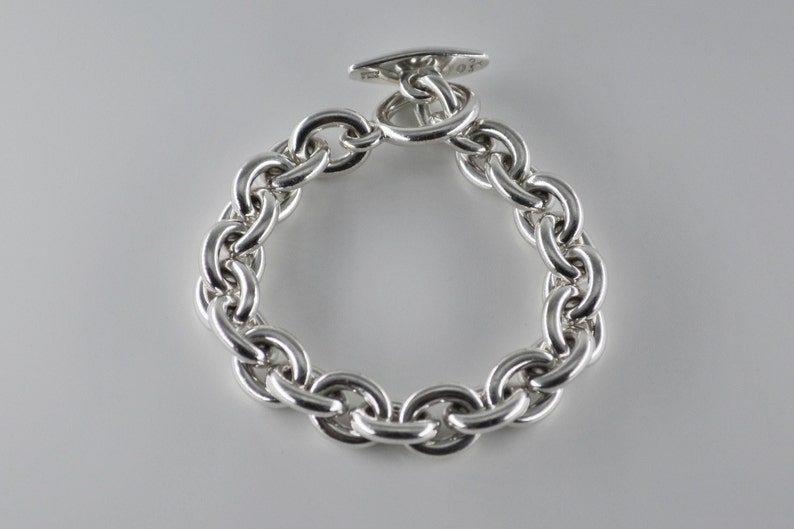 Georg Jensen Rare Heavy Sterling Silver Chain Bracelet - Etsy