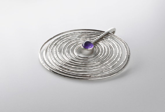 Bent Gabrielsen For Georg Jensen, Amethyst Sterli… - image 3