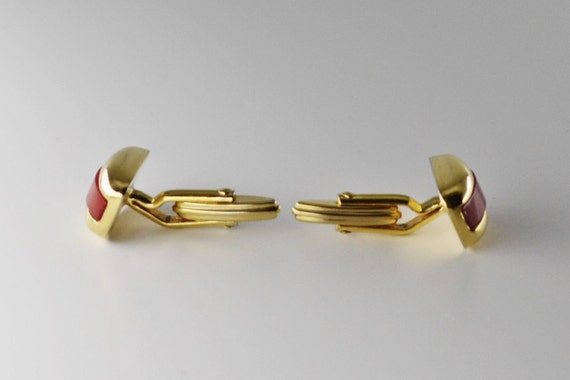 Signed Lanvin Designer Vintage Cufflinks - image 10