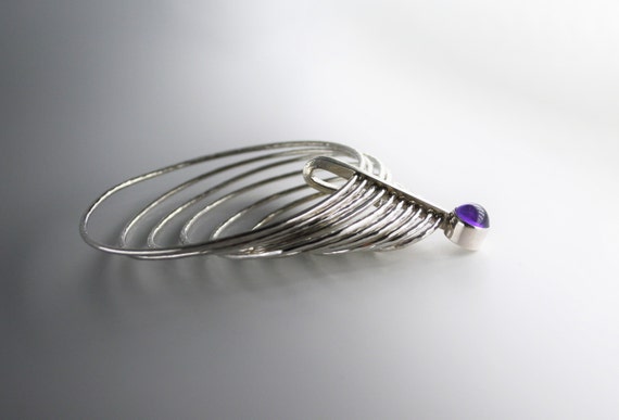 Bent Gabrielsen For Georg Jensen, Amethyst Sterli… - image 7