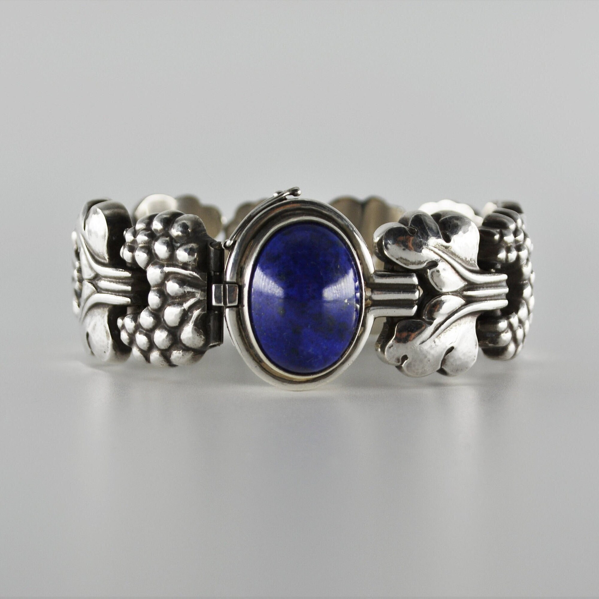 Georg Jensen Rare paris Lapis Lazuli Sterling Silver Bracelet No