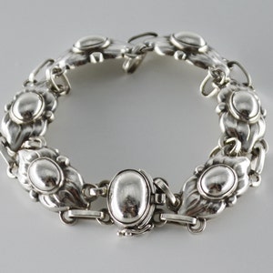 Georg Jensen, Rare Foliate Links Sterling Silver Bracelet, No. 15, Denmark