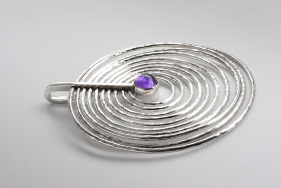 Bent Gabrielsen For Georg Jensen, Amethyst Sterli… - image 2